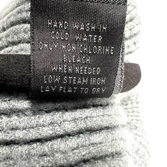 Steve Madden Beanie Dark Grey Ribbed Knit Winter Hat Women's One Size‎ Neutrals - Picture 6 of 7